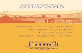 Jahresprogramm 2014/2015 - Die Christengemeinschaft · Carla Linné – Barockgeige, Katia Kusminych – Viola da Gam-ba und Sayaka Namizuka – Orgel spielen Sonaten des böh-mischen