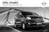 Opel ViVarO - opel-niedersachsen.de · April 2015. Opel Vivaro 2 Modell-/Motorenübersicht Vivaro Kastenwagen 2,7 t zulässiges Gesamtgewicht L1H1 L1H2 L2H1 L2H2 Motor Getriebe ohne