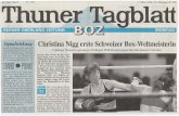 Christina Nigg erste Schweizer Box- Weltmeisterin · senem linkem Auge auf Anwei-sung des Ringrichters in ihrer Ecke. m ' .. .' Die 1,74 m grosse Christi-na Nigg nützte ihre Reich-.