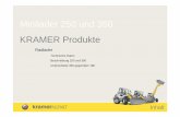 Minilader 250 und 350 KRAMER Produkte - fschuenke.de · 0.75 m³ 44 kW Radlader 0.85 m³ 44 kW Radlader 1.15 m³ 56 kW Radlader 0.95 m³ 56 kW Radlader Erdbewegung Stapelarbeiten