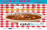 Soup • çorba • zupa • супa Suppenfestival polévka · 21˚ OST Quartiersblatt Moabit-Ost Sept./Oktober 2014 | Ausgabe 23 5 JAHRE Moabit-Ost 2014 2009 Suppenfestival Soup