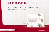 Verlag Herder, Freiburg: Buchprogramm Frühjahr 2016 ... · Inhalt WG-Nr. 1481 4–37 38 WG-Nr. 2481 39–51 LEBENSGESTALTUNG & PSYCHOLOGIE BACKLIST TASCHENBUCH PSYCHOLOGIE Werden