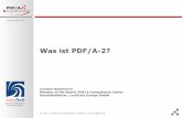 Was ist PDF/A-2? - doc-forum.de · Carsten Heiermann Materialien wie Fachartikel, Technotes, FAQ, etc. Geschäftsführer PDF/A Competence Center Verband zur Förderung des PDF/A Standards