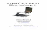 ZOOMAX AURORA HD Bildschirmlesegerät · ZOOMAX® Aurora HD– Bedienungsanleitung Seite 2 1. Das Aurora HD im Überblick Bild 1 1. Monitor 2.