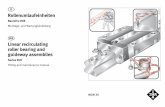 Rollenumlaufeinheiten: Baureihe RUE; Linear recirculating ... Linear recirculating roller bearing