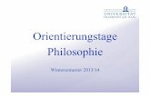 Präsentation Philosophie SS-13-14 - uni- · PDF file• sehr viel Lesen ... • (Allgemeine Infos zum Studium) 17 III. Formalia ... VM 1a: VM 2a: VM 3a: Antike und Mittelalter