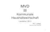 MVD III - kaemmerer-niederbayern.dekaemmerer-niederbayern.de/downloads/MVD_3.pdf · 1 MVD III Kommunale Haushaltswirtschaft Landshut, 2011 Hr. Lukas, Kämmerer, Markt Hofkirchen