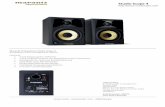 Studio Scope 4... · Akustik Pads Stromkabel Stereo 3,5 mm Klinke Kabel Stereo 3,5 mm Klinke zu Cinch Kabel Lautsprecherkabel Handbuch Artikelnummer: 104275 EAN: 0694318020296 .