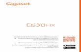 Gigaset E630HX · Stecker abziehen . Die Ladeschale ist für den Betrieb in geschlossenen, trockenen Räumen mit einem Temperaturbereich von +5 °C bis +45 °C ausgelegt.