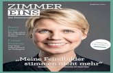 Ausgabe Nr. 1 /2017 EINS - kbv.de · ZIMMER EINS. Ausgabe Nr. 1 /2017. Das Patientenmagazin . ZIMMER EINS. Das Patientenmagazin. 3. T. T „Meine Feindbilder stimmen nicht mehr“