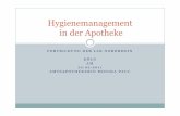 Hygienemanagement in der Apothekeapothekerverband-koeln.de/downloads/hygienemanagement.pdf · Hygiene-/ Schutzkleidung Arbeitskittel aus Baumwolle Geschlossen Anliegende Ärmelbündchen