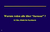 Warum reden alle über “burnout” · I/5 Klassifikation und Pathophysiologie Depression Epidemiologie I Rund 4 Millionen Deutsche leiden an depressiven Störungen1 Punktprävalenz