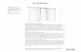 KVARTAL - ikea.com · Kombinationen zwischen 140-280 cm 5. Kombination mit 3 Lagen Für größeren Abstand zu Wand oder Fenster verwende einfach die 14,5 cm langen Wandbeschläge.