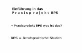Praxisprojekt BPS was ist das? - uni-kassel.de · Vortragsstil und Rhetorik u.a.m. Betreuung und Betreuer / innen der Praxissemester 1.Fachbetreueram jeweiligenLernort Praxis-> muss