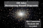 Das Hertzsprung-Russell Diagramm · • Das Hertzsprung-Russell-Diagramm ist das wichtigste Zustandsdiagramm zur Klassifikation der Sterne. Es verdankt seinen Namen dem dänischen