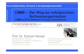 rrach.de CMMI – Der Weg zur erfolgreichen e ... · Prof. Dr. Eckhart Hanser: CMMI und SPA CMM – CMMI – SCAMPI – SPA – Siemens SM Capability Maturity Model (CMM) Software
