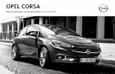 Opel CORSA · Opel Corsa 2 Modell-/Motorenübersicht Corsa, 3-türig Selection Edition drive Color Edition InnovatIon Motor Co 2-Emission in g/km kombiniert Getriebe mit MwSt. ohne
