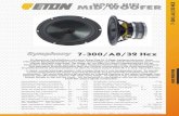 7 300 A8 32Hex - Madisound Speaker Storemadisound.com/store/manuals/7_300_A8_32Hex.pdf · ETON Deutschland GmbH · Pfaffenweg 21 · D-89231 Neu-Ulm, Germany · T el. +49(0)731 7 70