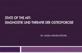 STATE OF THE ART- DIAGNOSTIK UND THERAPIE DER … · X = T score -2,5 ohne weitere Risikofaktoren National Osteoporosis Guideline Group UK 2017 National Osteoporosis Foundation US