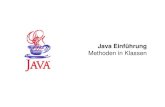 Java Einführung - michael.hahsler.net · • Jedes Objekt der Klasse Studentkann nun durch den Konstruktor mit zwei Werten initialisiert werden: • Eine Zeichenkette , um den Namen