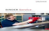 BINDER Service · 6 Service | Leistungen Die konstante Qualität der hergestellten Produkte und die Reproduzierbarkeit von Testverläufen sind grundlegende Anforderungen an Labor-