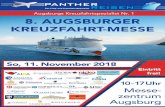Augsburgs Kreuzfahrtspezialist Nr. 1 8. AUGSBURGER ... · 2 3 PANTHER REISEN – DIE NR. 1 IN AUGSBURG UND UMGEBUNG! Nicht nur bei Kreuzfahrten, sondern auch für USA-, Kanada- und