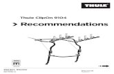 Thule ClipOn 9104 Recommendations - hollandbikeshop.com · CS Seznam doporučených vozů Pokud ... LANCIA Zeta, 5-dr MPV, 94-02 9111 2 LAND ROVER Freelander II, 5-dr SUV, 07-14 -