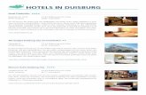 Hotels in Duisburg - Fraunhofer IMS · PDF fileab 43,- € pro Nacht Das ibis budget Duisburg City am Innenhafen liegt zentral zwischen dem schönen Innenhafen Duisburgs und dem Hauptbahnhof.