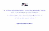 2. Internationale DRV-Junioren-Regatta 2018 · 25 Rgm.SC DHfK Leipzig/ARV zu Leipzig Mareen Tetzner (02), Hannah Grimm (02) 26 Essener Ruder-Regattaverein e.V. Boot 1