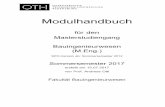 Fakultät Bauingenieurwesen - oth- · PDF fileBasics of probability theory and statistical analysis: Fundamentals and axioms, data analysis, statistical description of random variables,