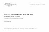 Instrumentelle Analytik - Europa-Lehrmittel · Das vorliegende Buch „Instrumentelle Analytik – Theorie und Praxis ... Schwerpunktthemen des Buches sind: UV/Vis-Spektroskopie,