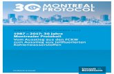 Vom Ausstieg aus den FCKW zum ... - · PDF file1987 – 2017: 30 Jahre Montrealer Protokoll Vom Ausstieg aus den FCKW zum Ausstieg aus teilfluorierten Kohlenwasserstoffen hintergrund