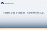 Husten und Dyspnoe - kardial bedingt - tierklinik-hofheim.de · 20.08.2012 52 Distinguishing cardiac and noncardiac dyspnea in 48 dogs using plasma atrial natriuretic factor, B-type