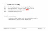 5. Ton und Klang - medien.ifi.lmu.de fileLudwig-Maximilians-Universität München Prof. Hußmann Digitale Medien – 5 – 64 Grundstruktur von RIFF-Dateien • Verbreitete RIFF-Datentypen