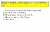 Theoretische Grundlagen zur Astrophysik I+IIbreitschwerdt/teach/Astrophysik... · Die einem abgeschlossenen System (d.h. nicht in Wärmekontakt mit der Umgebung) zugefügte Wärme