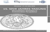 15. MVE JAHRES-TAGUNG - mp.uni-wuerzburg.de · relation with our established knowledge about the evolution of human sociability. What is the role What is the role of shame, conscience