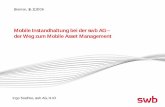 Mobile Instandhaltung bei der swb AG – der Weg zum Mobile ... · > SAP Standard-Datenmodell MAM nicht ausreichend (z. B. Messpunktklassifizierung fehlt) > Erweiterungskonzept muss