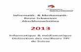 Informatik- & Mediamatik- Beste Schweizer Abschlussarbeiten · Ausbildung mit einem Praktikum. Die IPA wird im letzten Semestererarbeitet, ... Die IPA ist die berufliche ... Rang