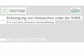 Entsorgung von Holzaschen unter der VVEA - ecoserve.ch · Seite 1Internal Entsorgung von Holzaschen unter der VVEA Di 5. Juni 2018, Schweizer Sonderabfalltag Dr. Urs Rhyner, SVUT,
