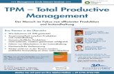 Seminar: TPM - Total Productive Management - Management ... TPM â€“ der Mensch im Fokus von effizienter