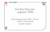 Auf dem Weg zum â€‍eigenenâ€œ TPM - cetpm.de .TPM als Organisationsentwicklung Durch TPM und Gruppenarbeit