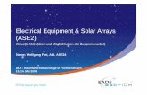 Electrical Equipment & Solar Arrays (ASE2) - dlr.de · Electrical Equipment & Solar Arrays (ASE2) ... Aktivitäten im Bereich Elektronik in Friedrichshafen ... Massenspeicher-Modul.