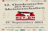 Medallienspiegel - nord-ost.djkb.com fileMedallienspiegel Gold Silber Bronze 12. Ostdeutsche JKA-Karate Meisterschaft 15.09.2013 - in Schwerin, 1 HKC Magdeburg-Barleben 10 7 3 2 BKC-Magdeburg