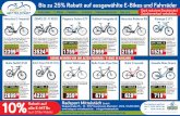 Fahrräder – E-Bikes – Pedelecs – Zubehör ... · Mo-Fralle E-MTBs 9.00-18.30 Uhr Sa 9.00-14.00 Uhr **unverbindliche Preisempfehlung des Herstellers Bis zu 25% Rabatt auf ausgewählte