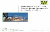 Haushalt 2017 der Stadt Neu-Anspach einfach erklärt.pdf · Wir absolvieren dieses Praktikum im Rahmen unseres Studiums. Für mich, Sarah Hoff, ist es mein 6-wöchiges Pflichtpraktikum.