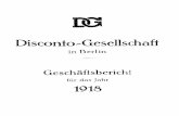 Disconto-Gesellschaft - Deutsche Bank – Home · 2019-04-01 · Disconto-Gesellschaft in Berlin. ~*——- Tagesordnung für die am Mittwoch, dem 21. Mai 1919, nachm. 4 Uhr zu Berlin