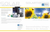 SOLAR SOLARTHERMIE - REM GmbH · • dass REM-Sonnenkollektoren umweltfreundlich produziert und nach Ende ihrer langen Betriebsdauer sortenrein getrennt und recycelt werden. • dass