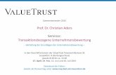 Prof. Dr. Christian Aders Seminar: Transaktionsbezogene ... · Die SWOT - Analyse fasst die wesentlichen Analyseergebnisse zusammen: Nur wenn eine Stärke auf eine Gelegenheit trifft,