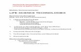 LIFE SCIENCE TECHNOLOGIES · 2018-07-26 · LCP Lebensmittelchemisches Praktikum ... Membran-Filtration, Crossflowfiltration, Separatoren, Dekanter; (4) ... Transport und Bewegung,
