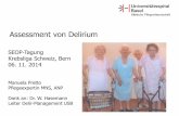 Assessment von Delirium - assets.krebsliga.chassets.krebsliga.ch/downloads/referat_assessment... · Assessment von Delirium SEOP-Tagung Krebsliga Schweiz, Bern 06. 11. 2014 Manuela